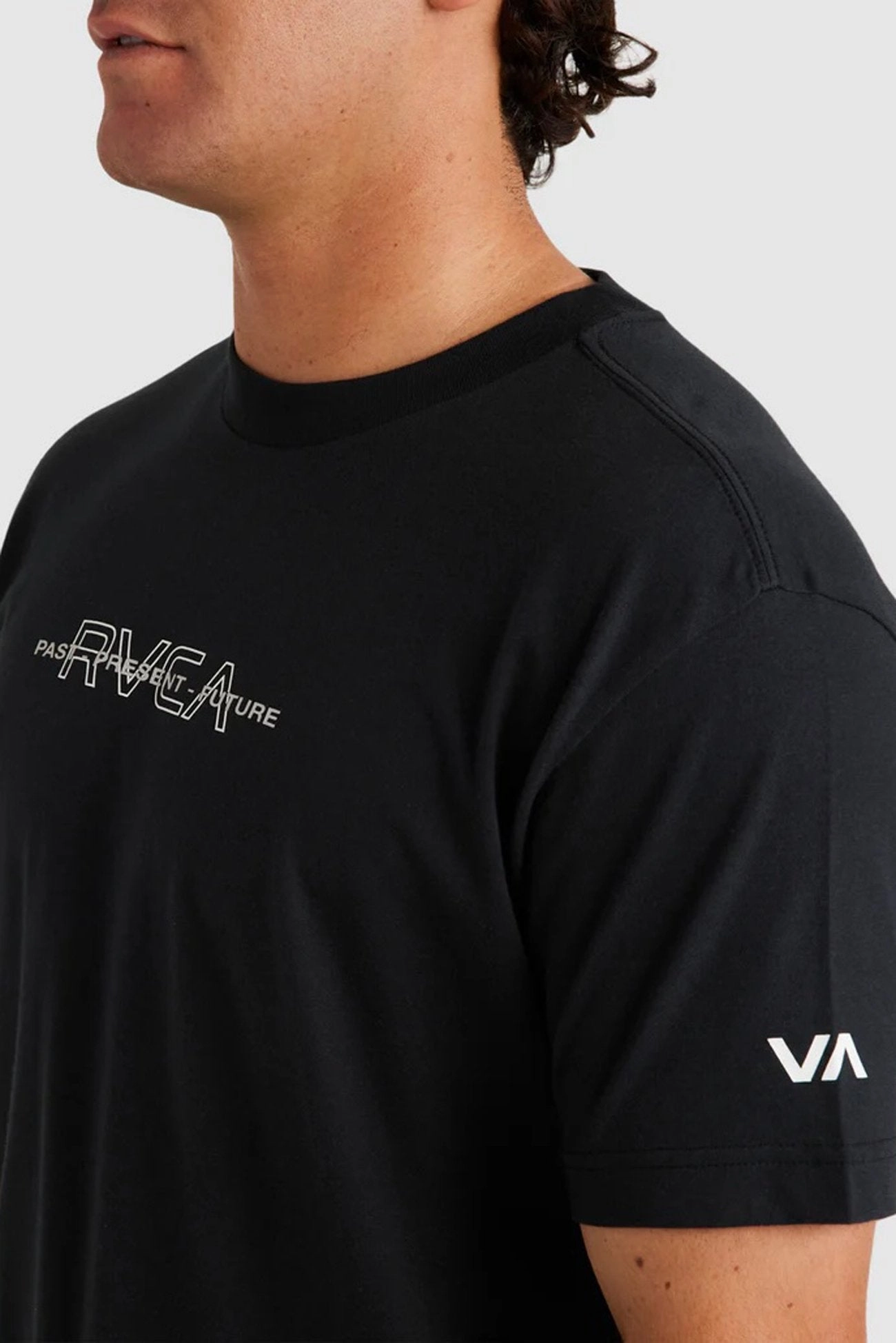 sale fish RVCA Inline Short Sleeve Tee RVCA Black