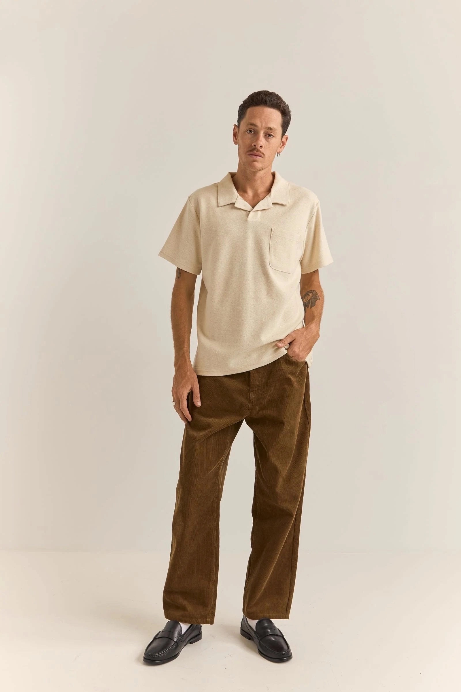 sale flipkart Vintage Terry Polo Natural