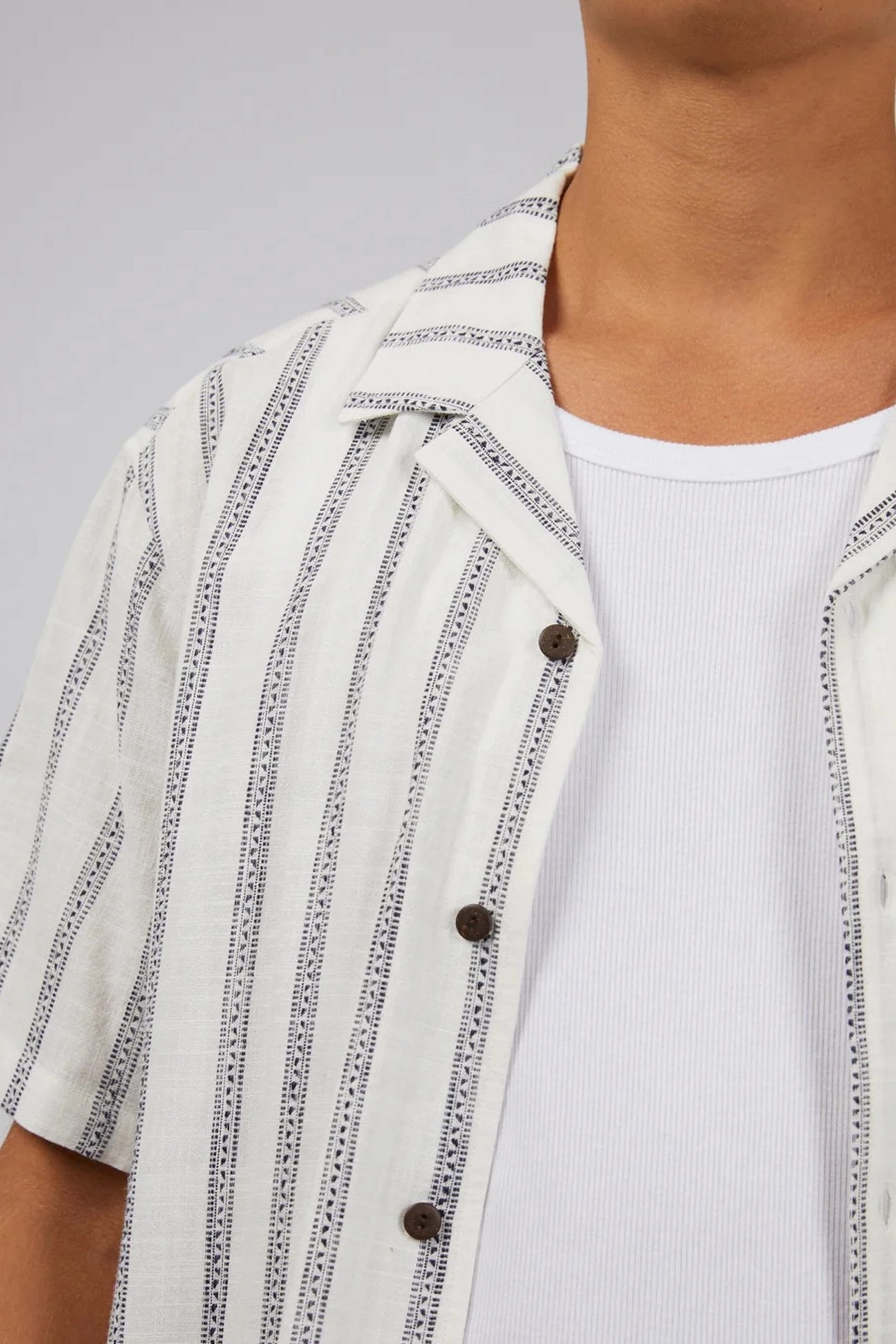 sale food Drifter Stripe Shirt White