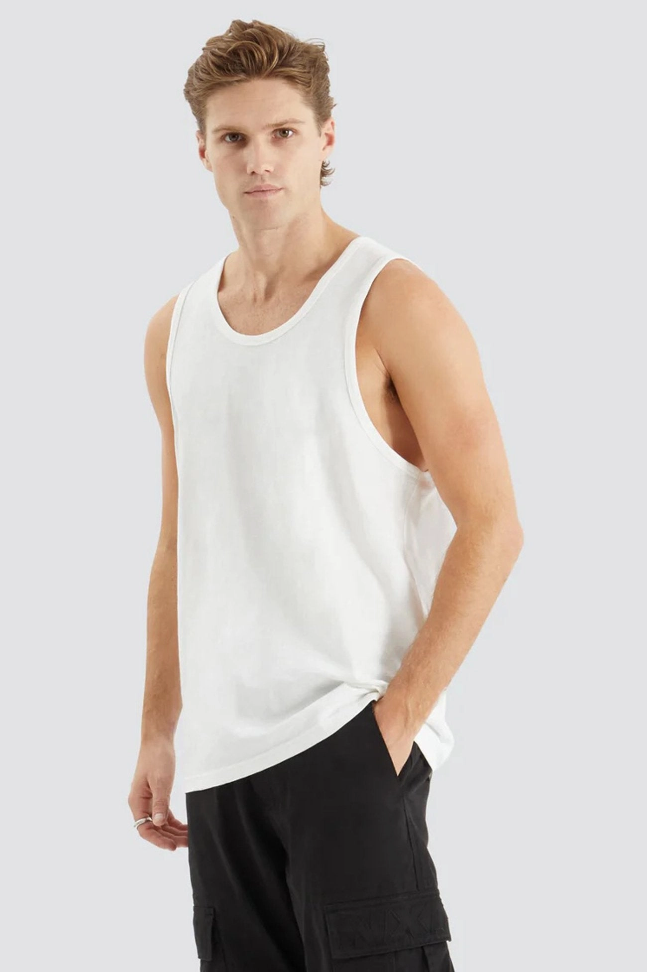 sale gifts Asheville Relaxed Singlet Natural White