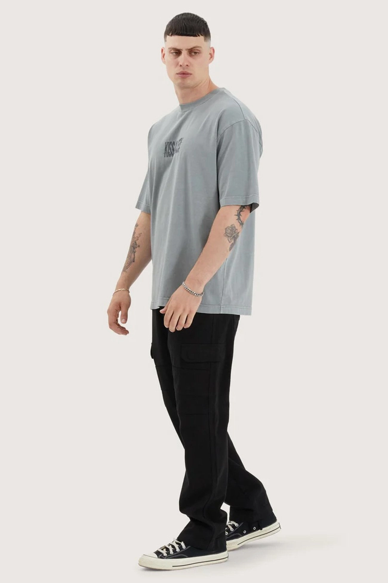 sale in hindi Wright Oversized Tee Pigment Neutral Grey