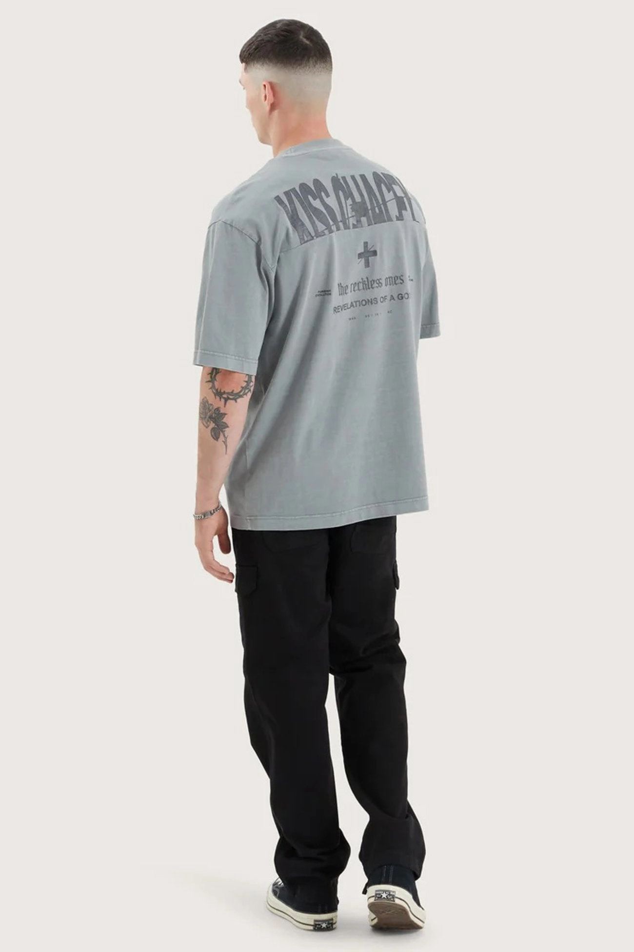 sale in hindi Wright Oversized Tee Pigment Neutral Grey