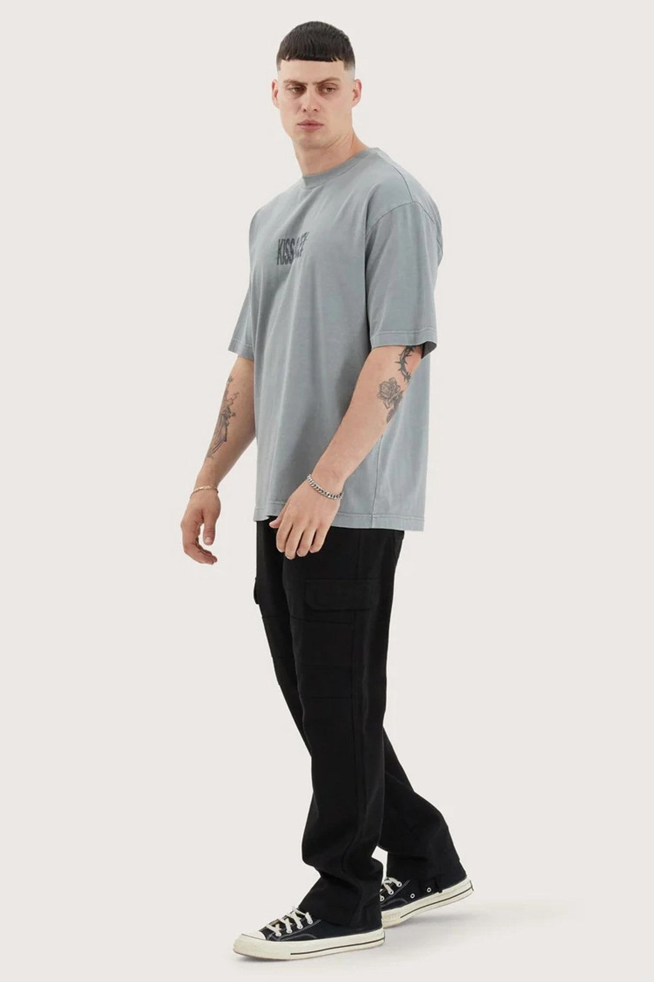 sale in hindi Wright Oversized Tee Pigment Neutral Grey