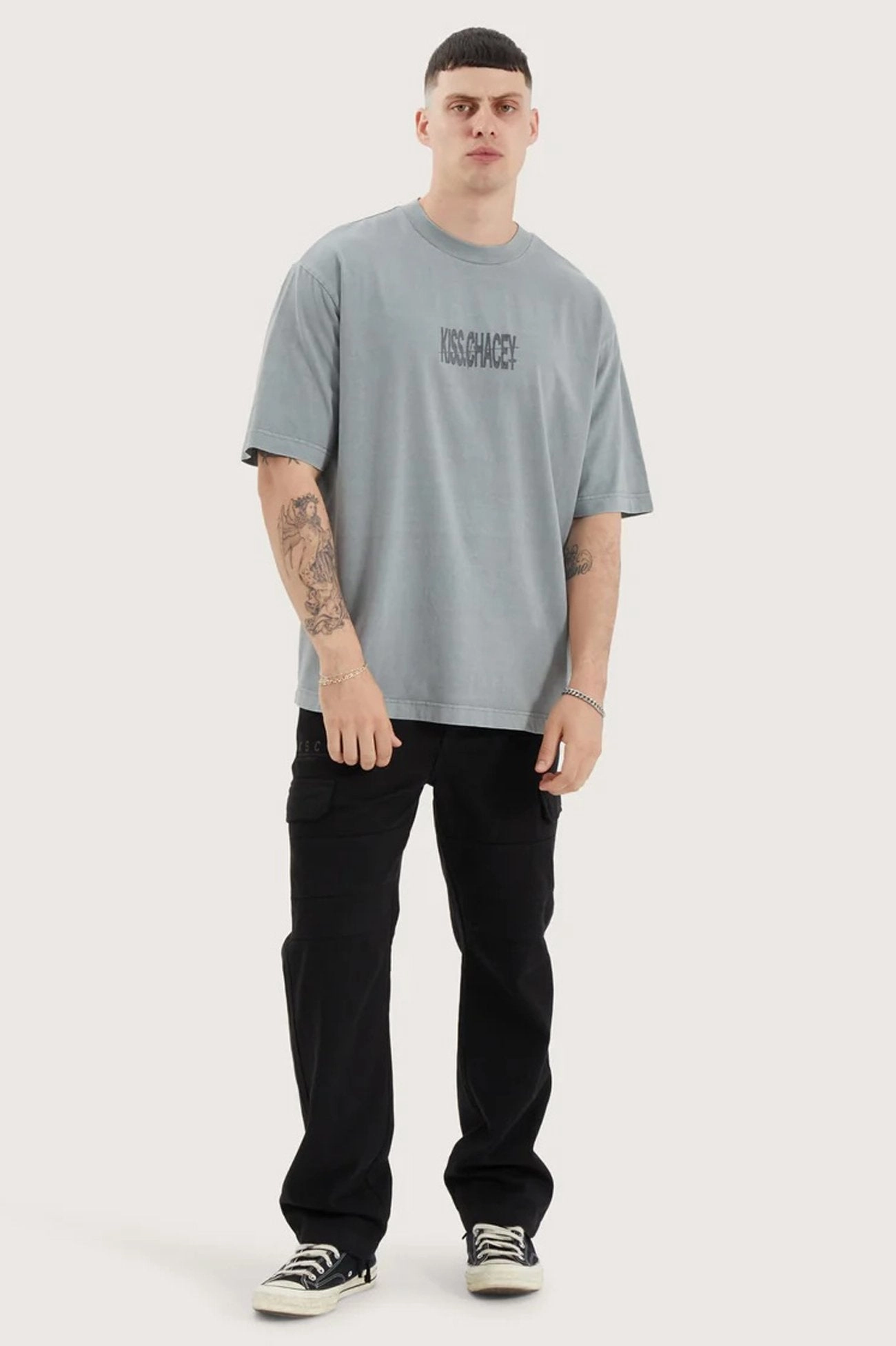 sale in hindi Wright Oversized Tee Pigment Neutral Grey easter sale