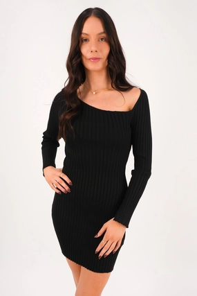 sale jellycat Maine Knit Mini Dress Black sale jackets women