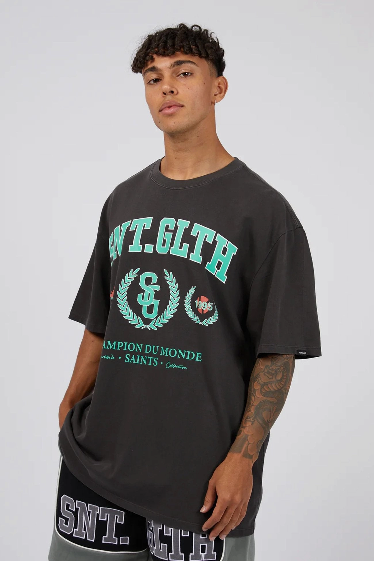 sale kids League Tee Coal