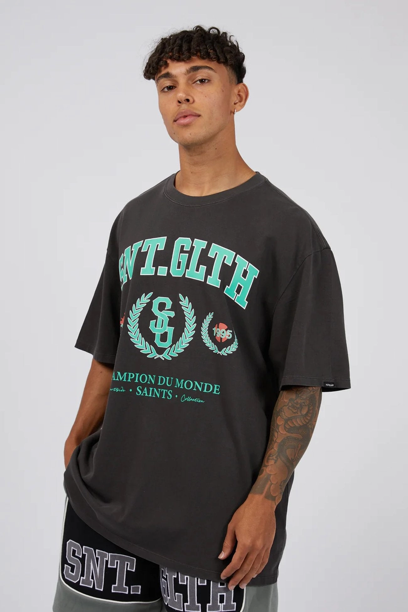 sale kids League Tee Coal