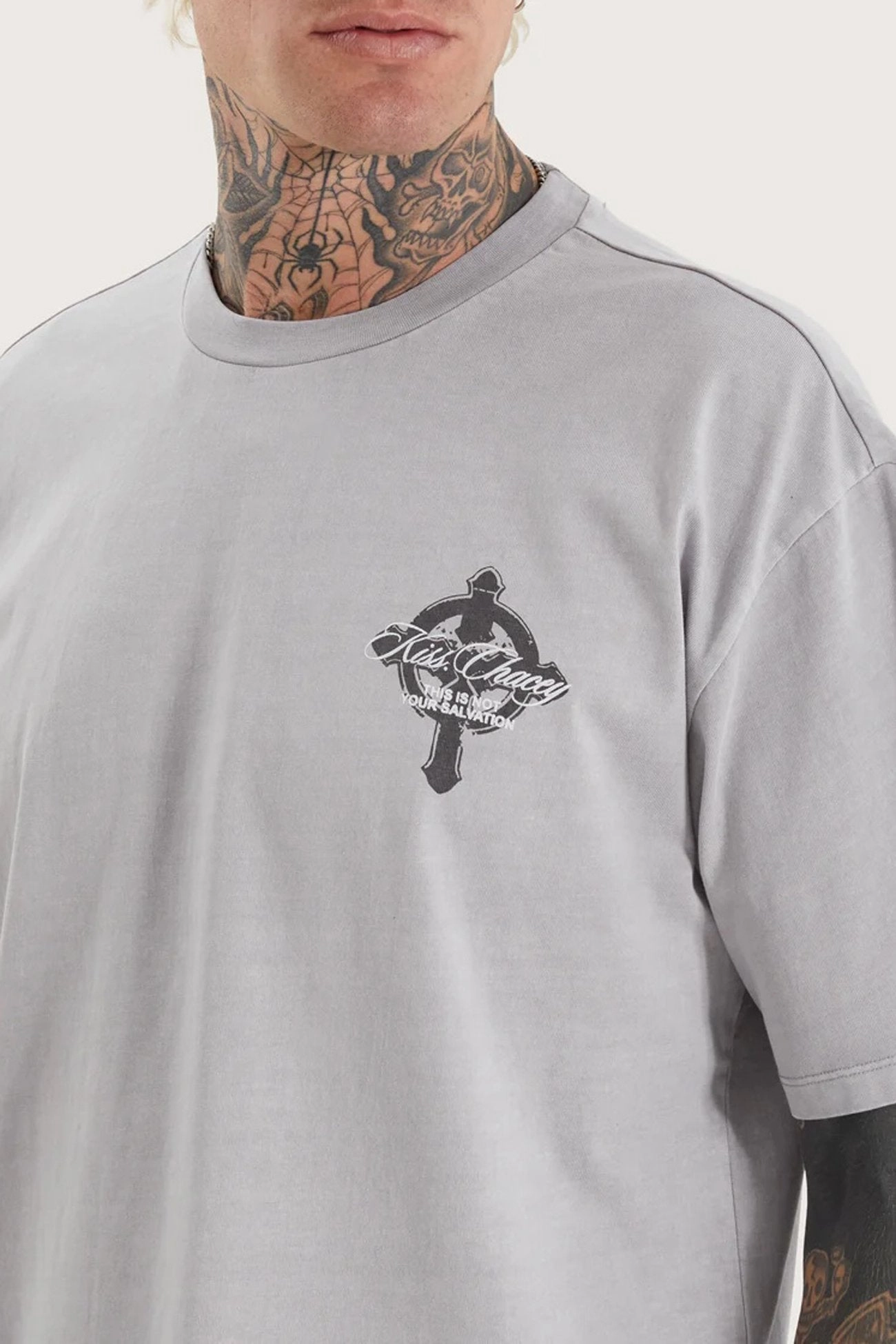 sale ladies Adley Box Fit Tee Pigment Silver Scone