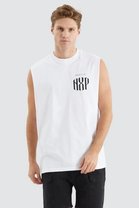 sale myntra Anode Relaxed Muscle Tee Optical White sale alcohol
