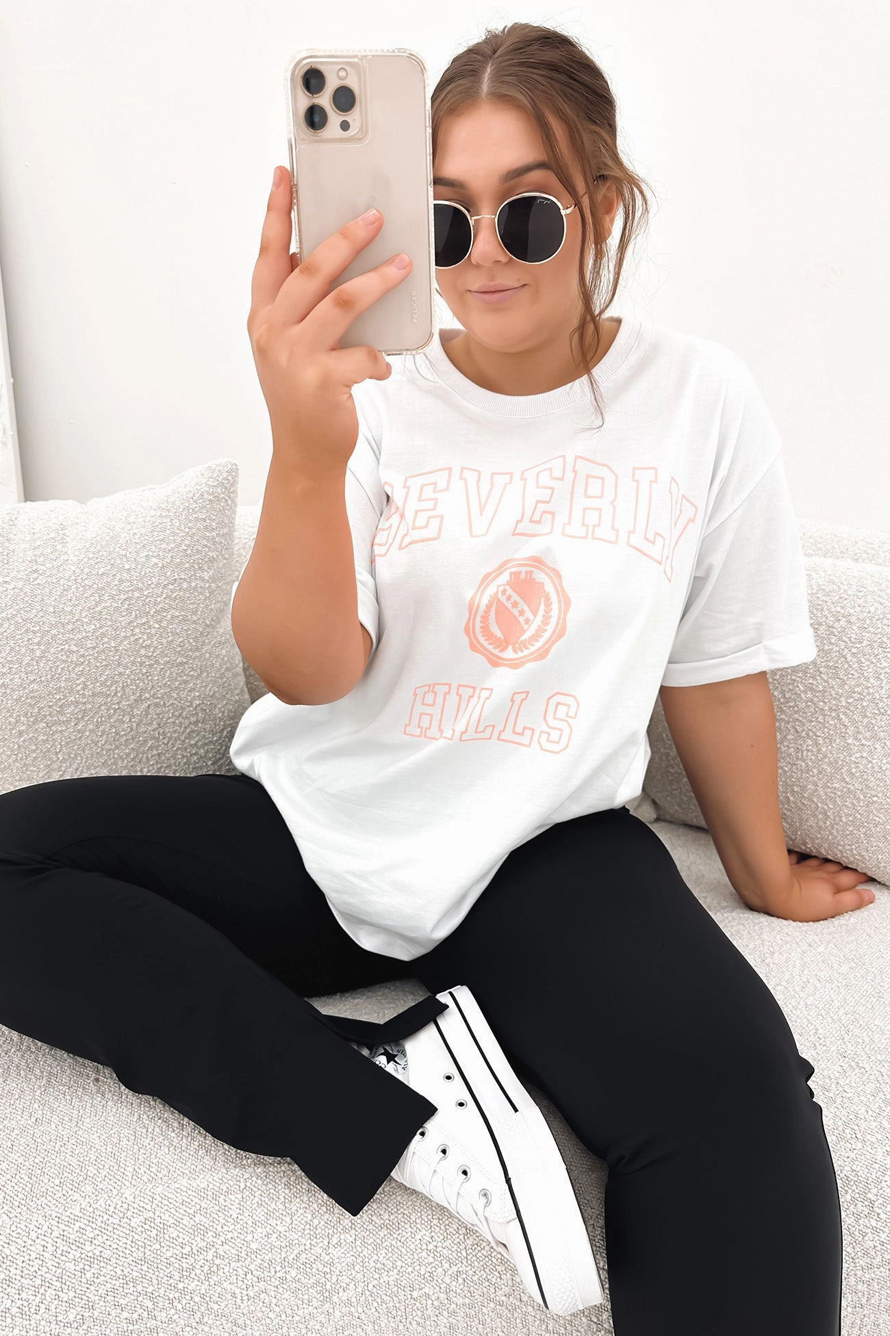 sale phone Beverly Hills Tee White