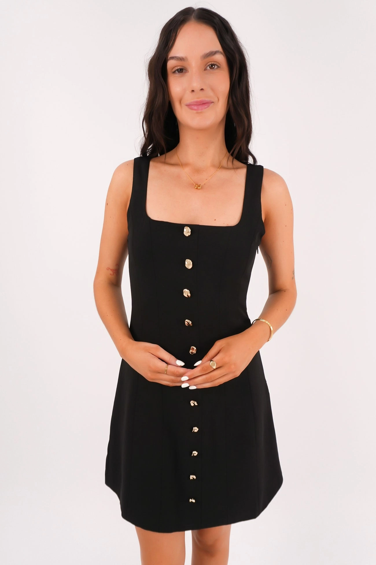 sale pisang Jessica Mini Dress Black