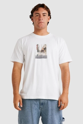 sale sign Downtown Short Sleeve Tee White salero