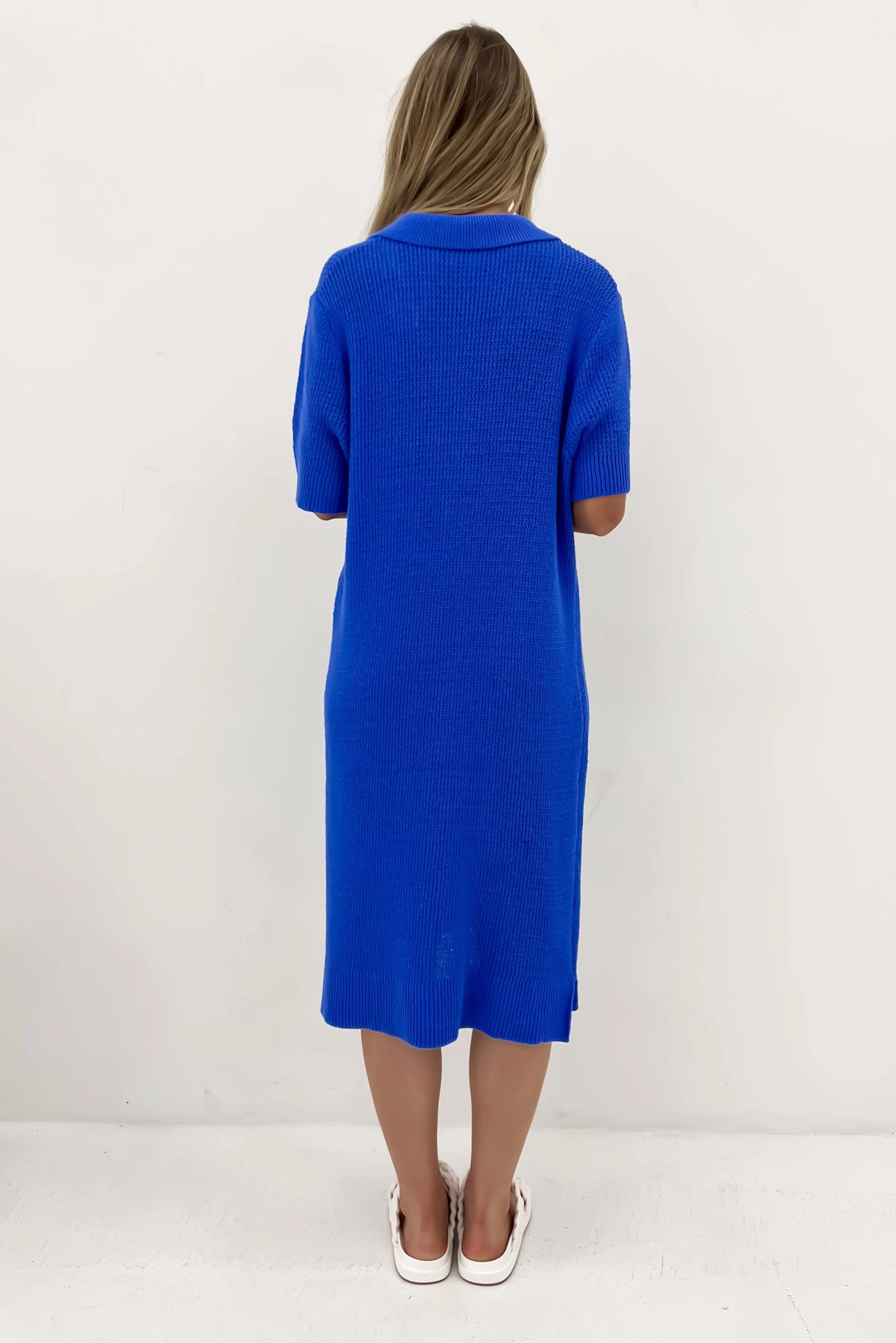 sale stickers Prime Knit Dress Cobalt
