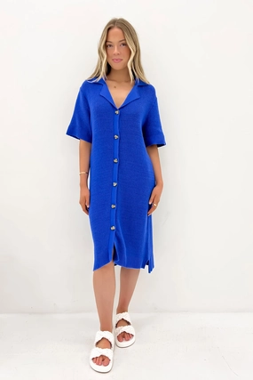 sale stickers Prime Knit Dress Cobalt sale today