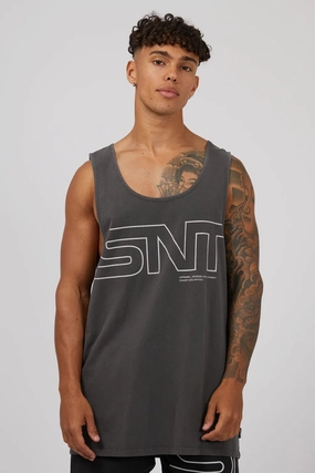 sale tag Link Singlet Washed Black sale charger