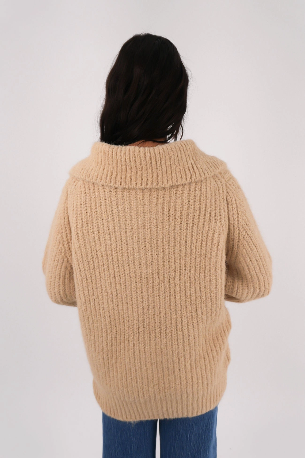 sale tilbari Jethra Zip Thru Jumper Beige