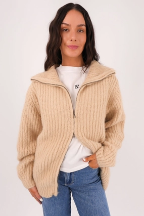 sale tilbari Jethra Zip Thru Jumper Beige sales