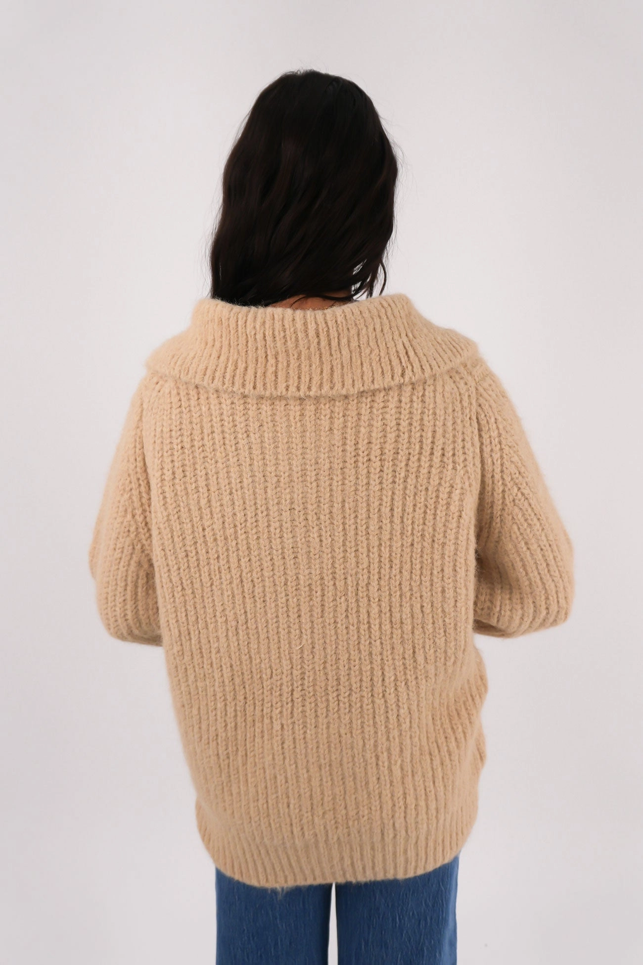 sale tilbari Jethra Zip Thru Jumper Beige