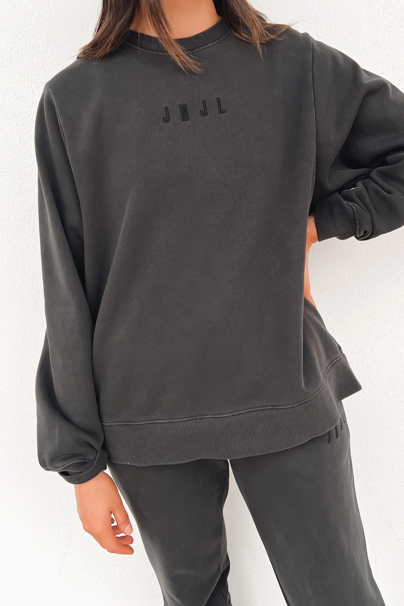 sale trainers womens JNJL Essential Crew Washed Black sale trainers womens