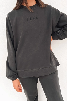 sale trainers womens JNJL Essential Crew Washed Black sale trainers womens