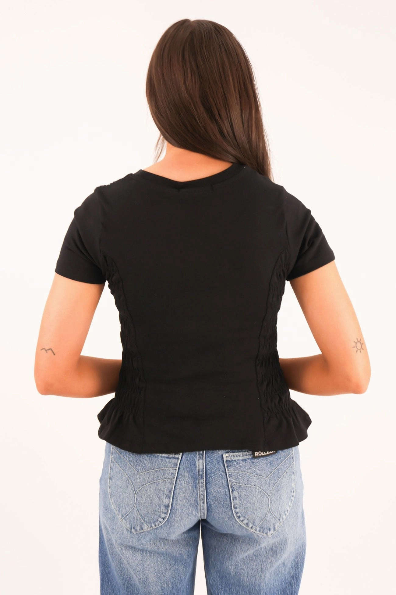 sale vans Astor Rouched Tee Black