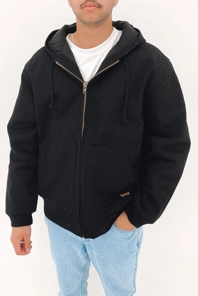 sale wallpaper Thrills Union Hood Jacket Black sale double beds
