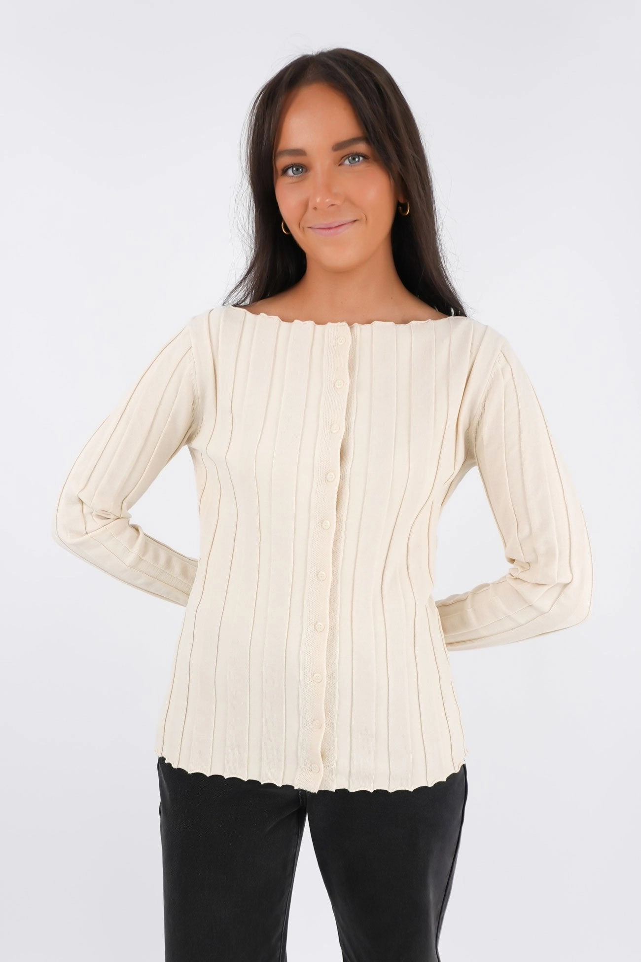 sale zapatillas mujer Ellen Long Sleeve Cream