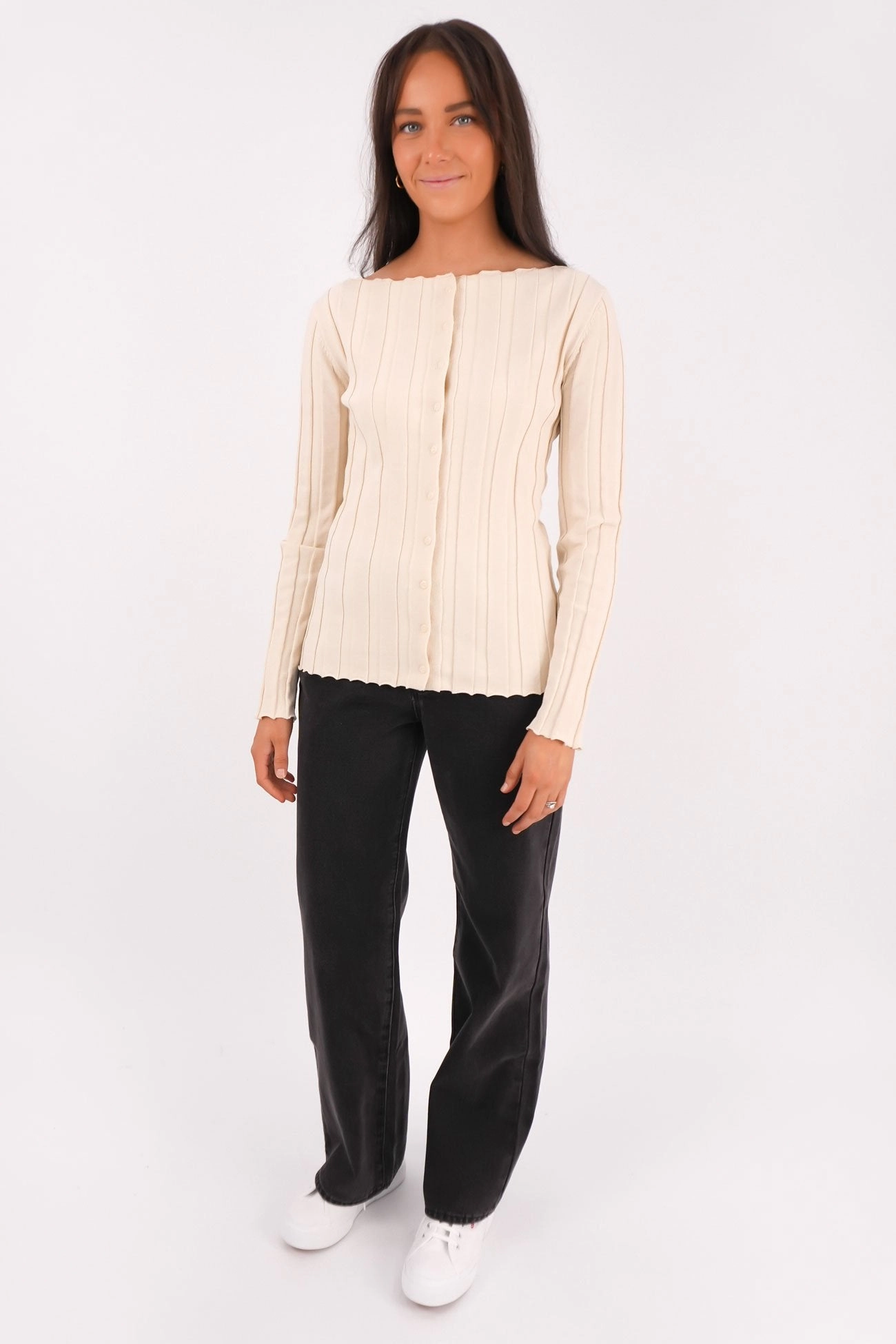 sale zapatillas mujer Ellen Long Sleeve Cream