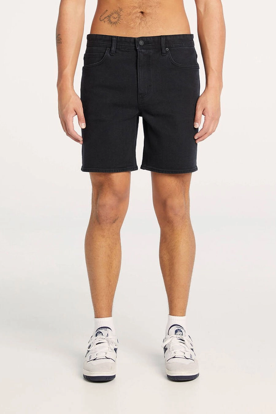 sale zara L-Three Short Industry Black sale meesho