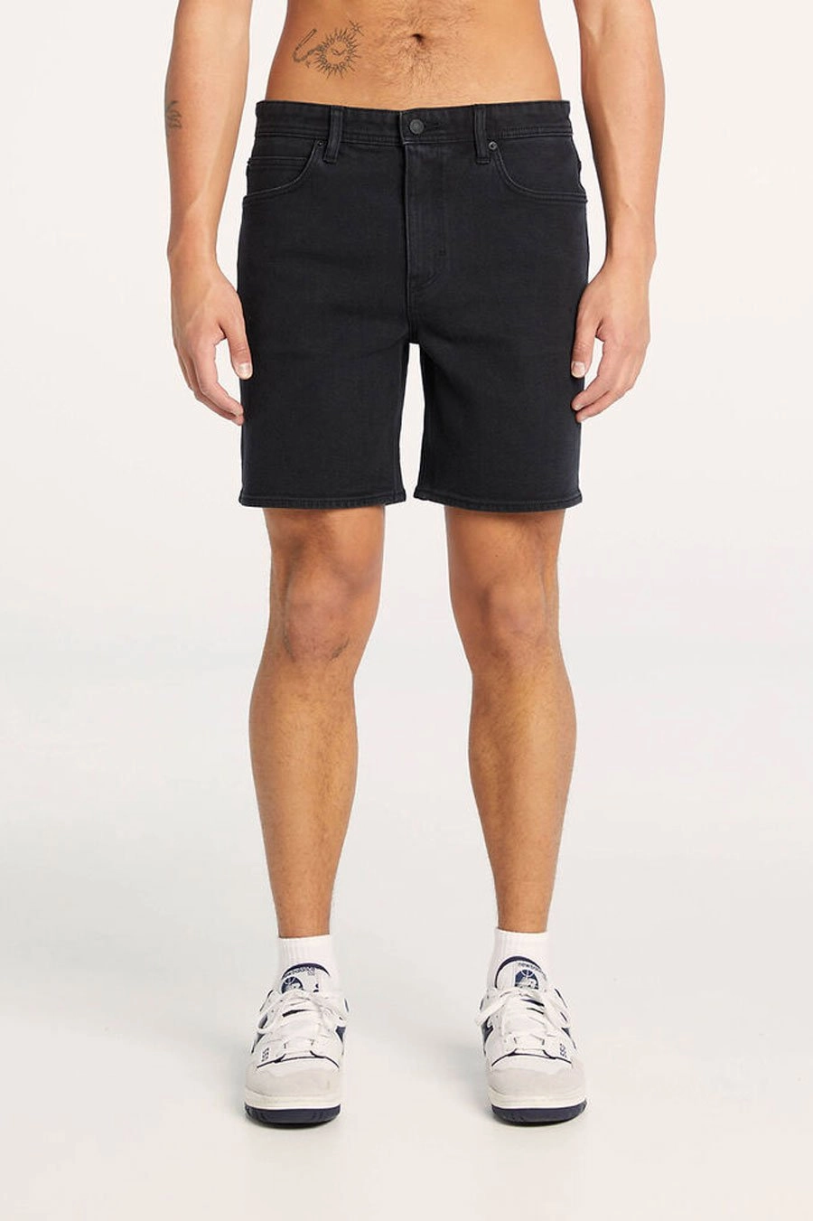 sale zara L-Three Short Industry Black sale meesho