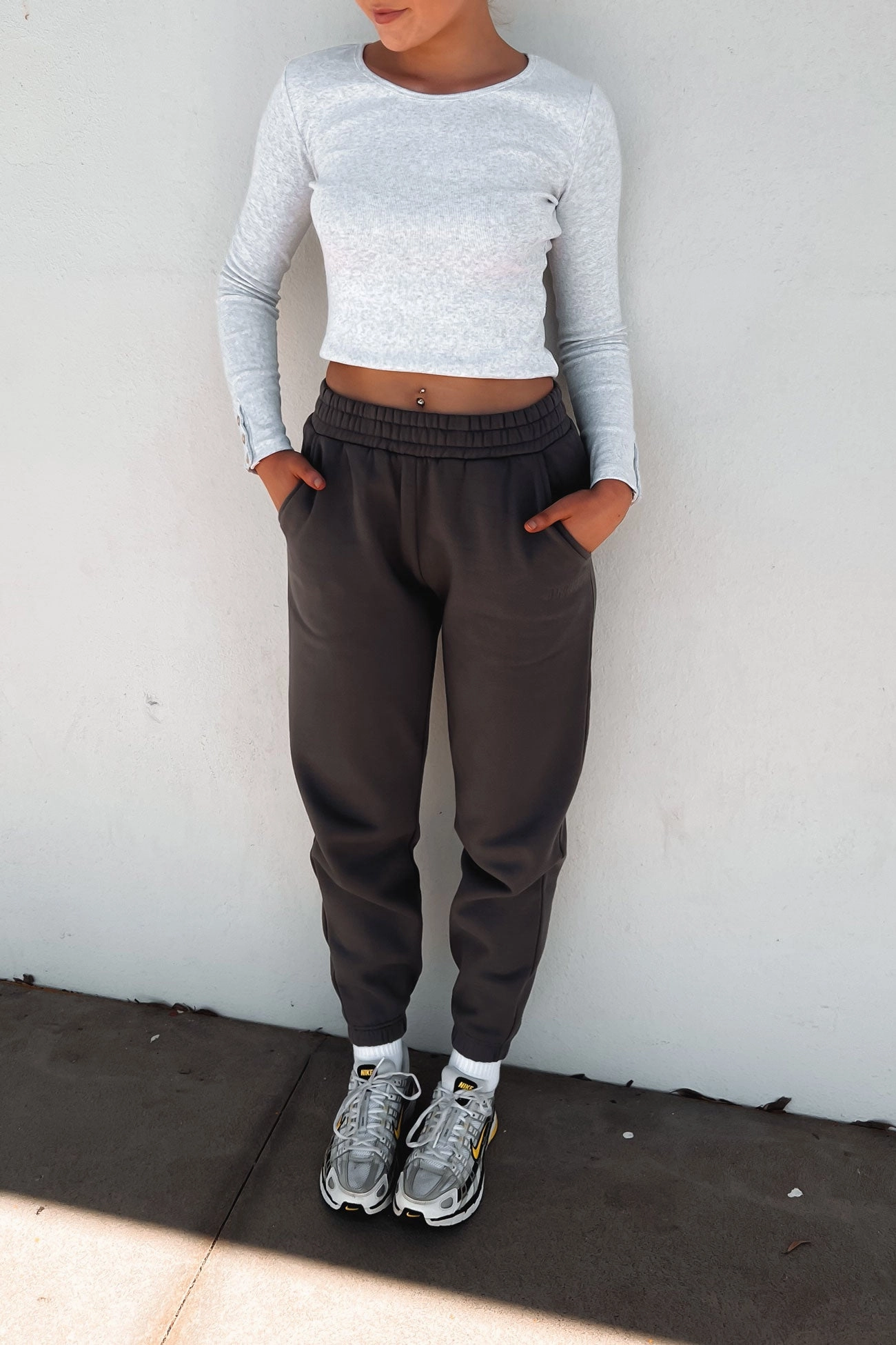 salem Austin Track Pant Charcoal
