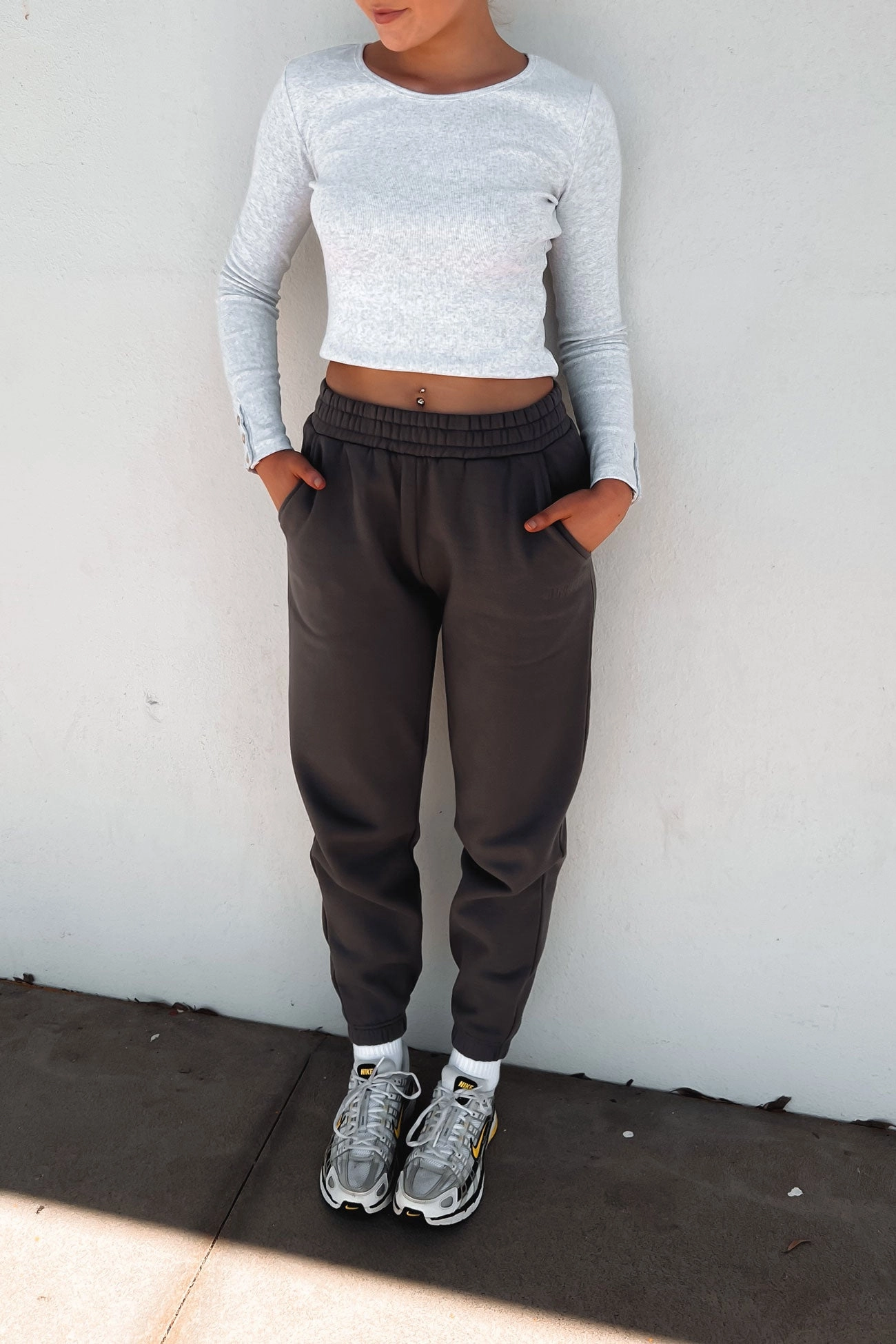 salem Austin Track Pant Charcoal