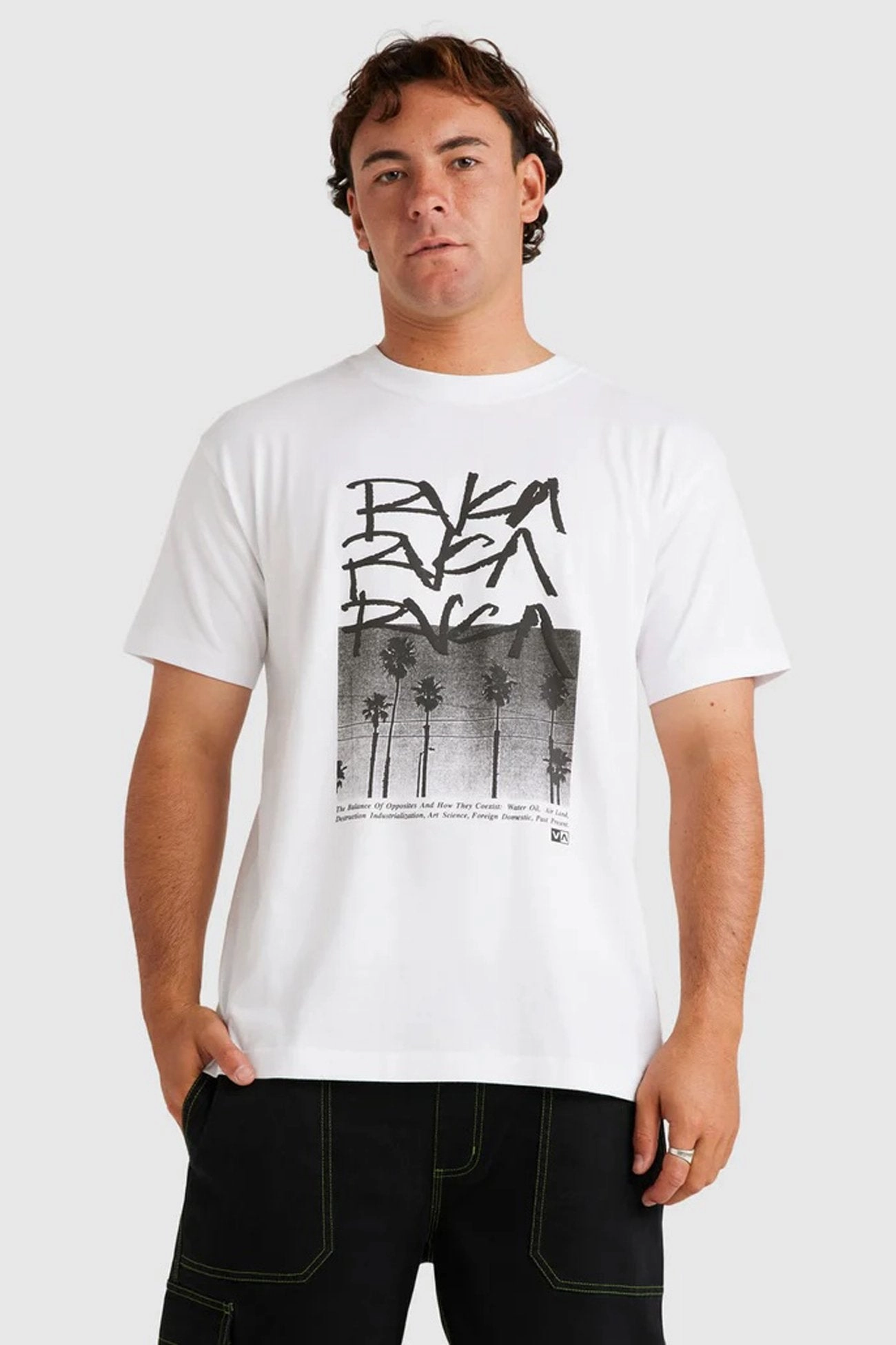 salem Scrawls Short Sleeve Tee White zimmermann sale
