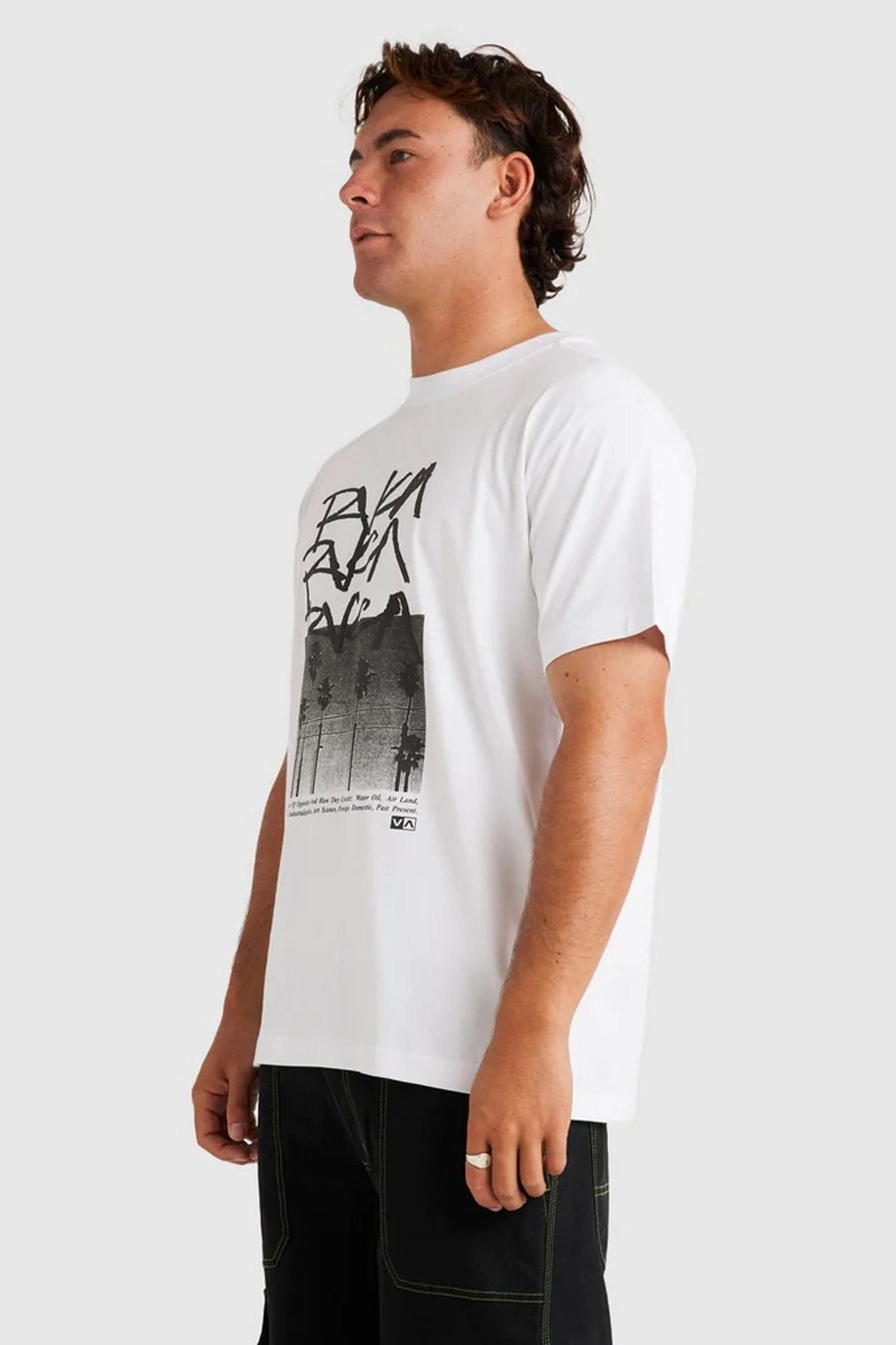 salem Scrawls Short Sleeve Tee White
