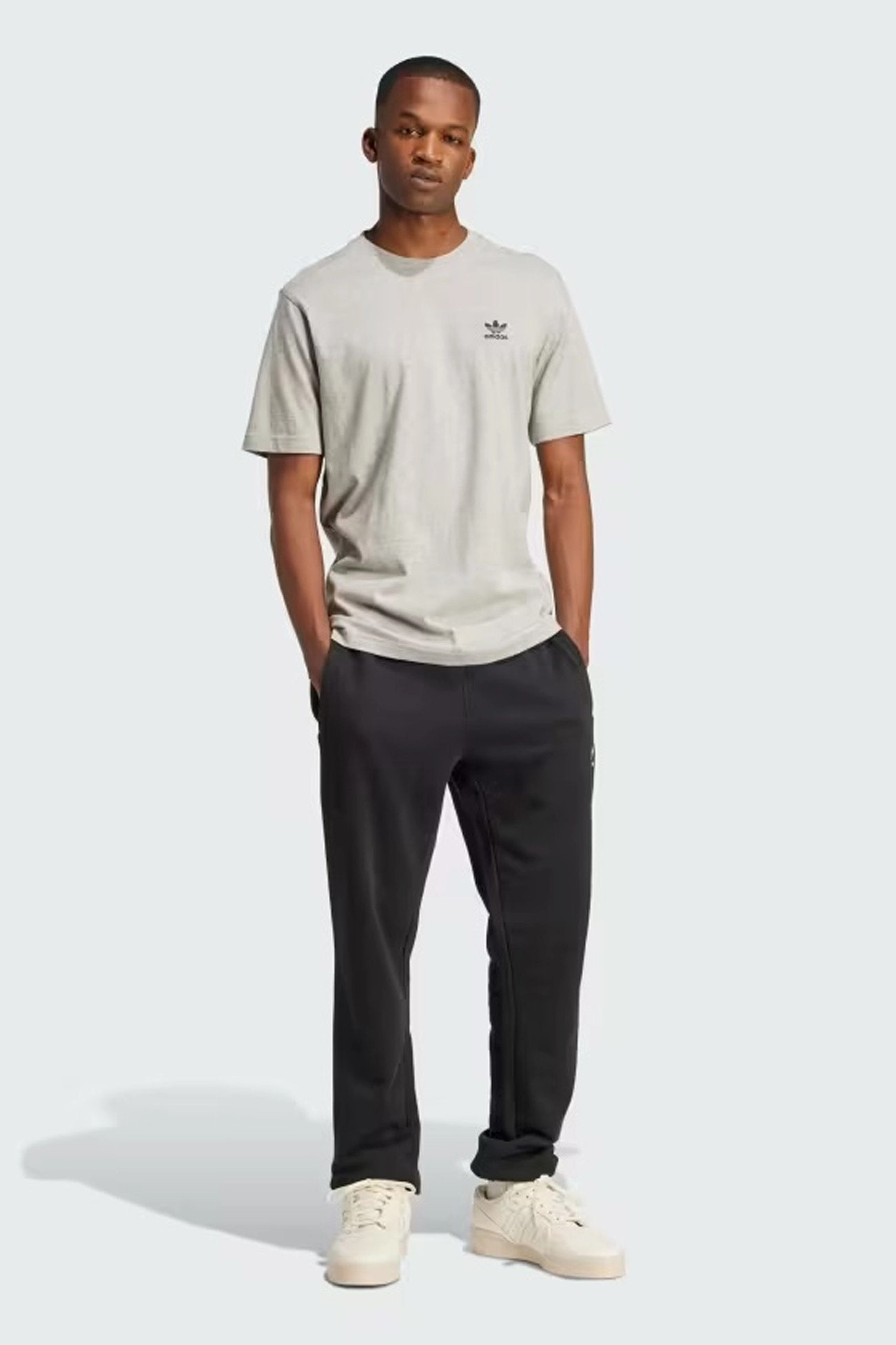 salem Trefoil Essential Tee Medium Grey Heather