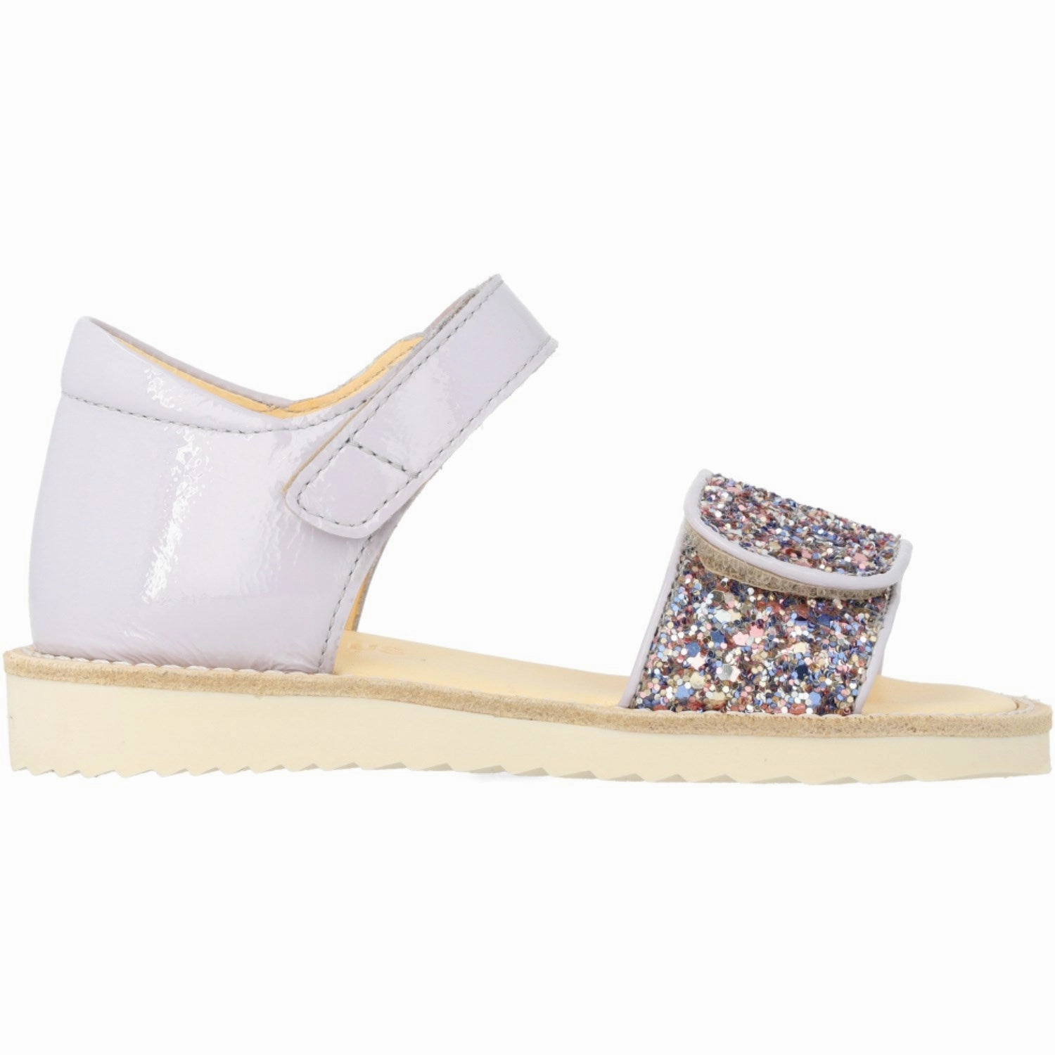 Sandals Angulus Lilac/Pastel Multi Glitter Laksandal Med Funklende Glitterdetalje