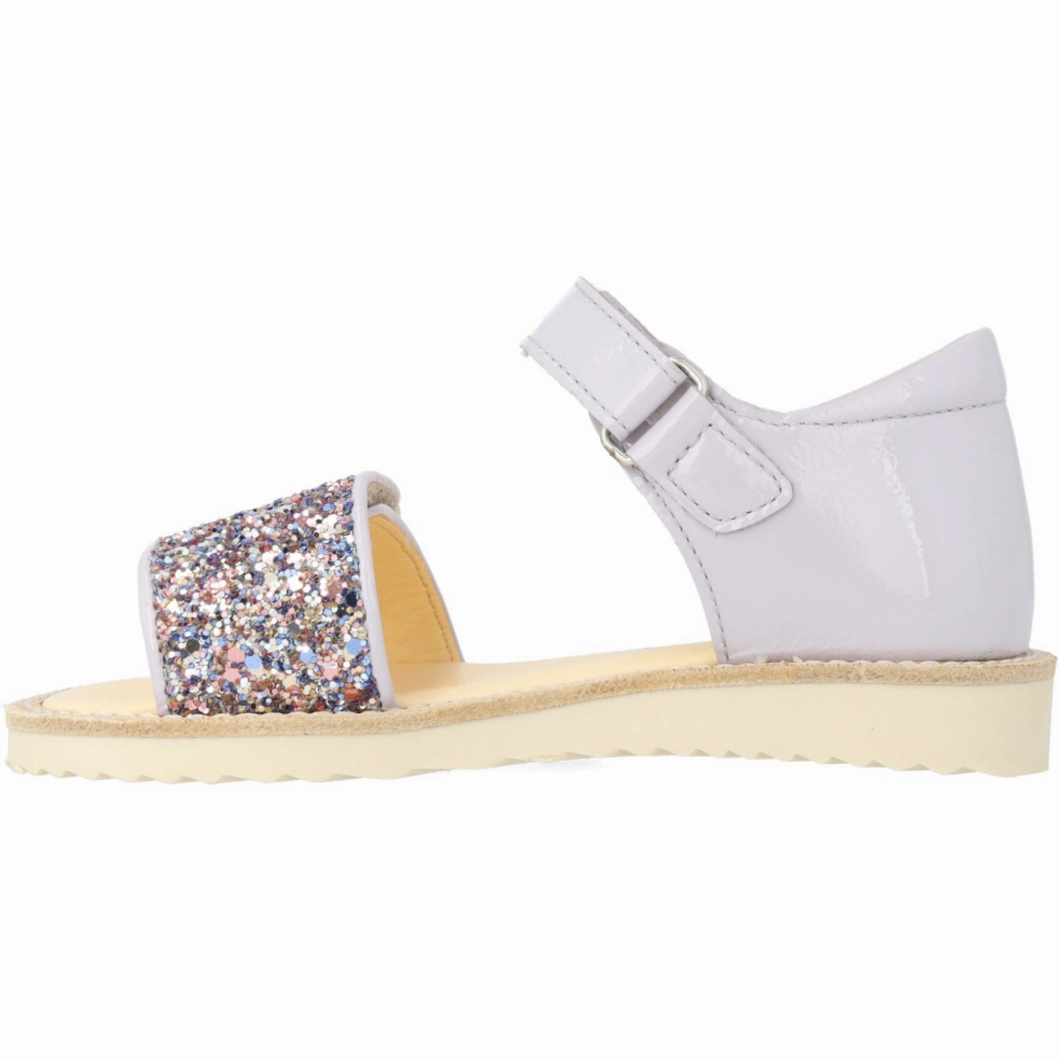 Sandals Angulus Lilac/Pastel Multi Glitter Laksandal Med Funklende Glitterdetalje