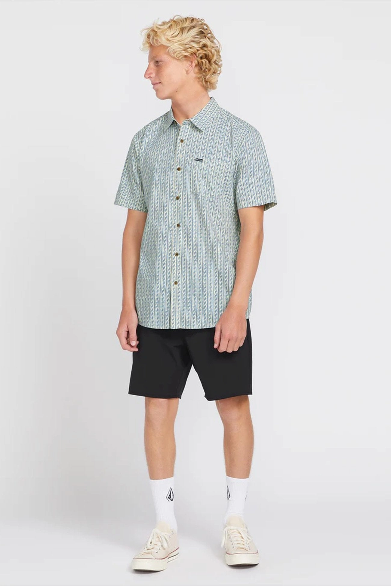 Scaler Stone Woven Short Sleeve Shirt Dirty White easter sale ramadan sale