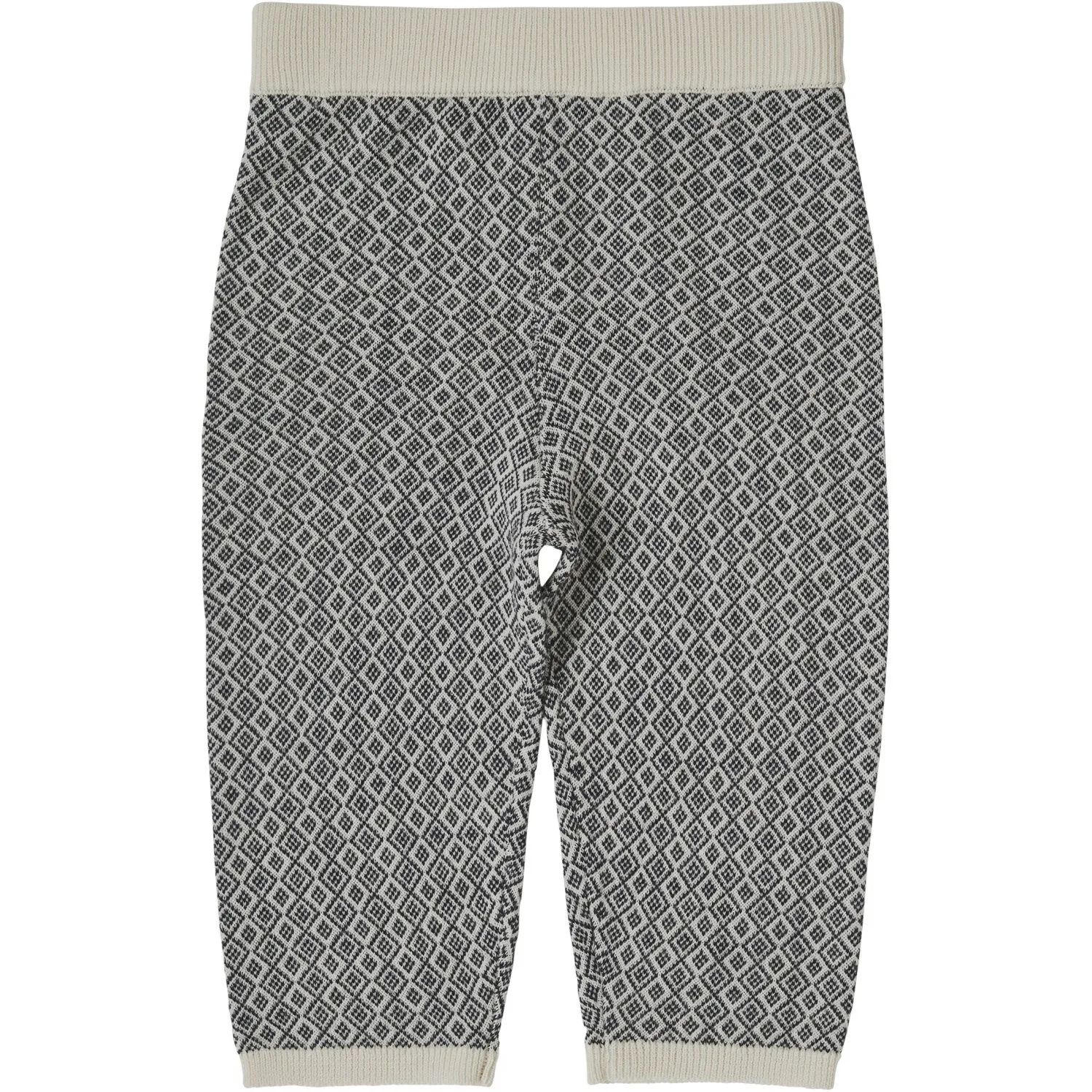 Seam FUB Ecru/Dark Navy Baby Jaquard Pants Versatile