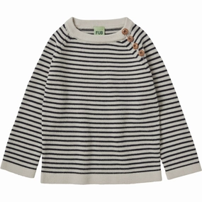 Seam FUB Ecru/Dark Navy Sweater Cozy
