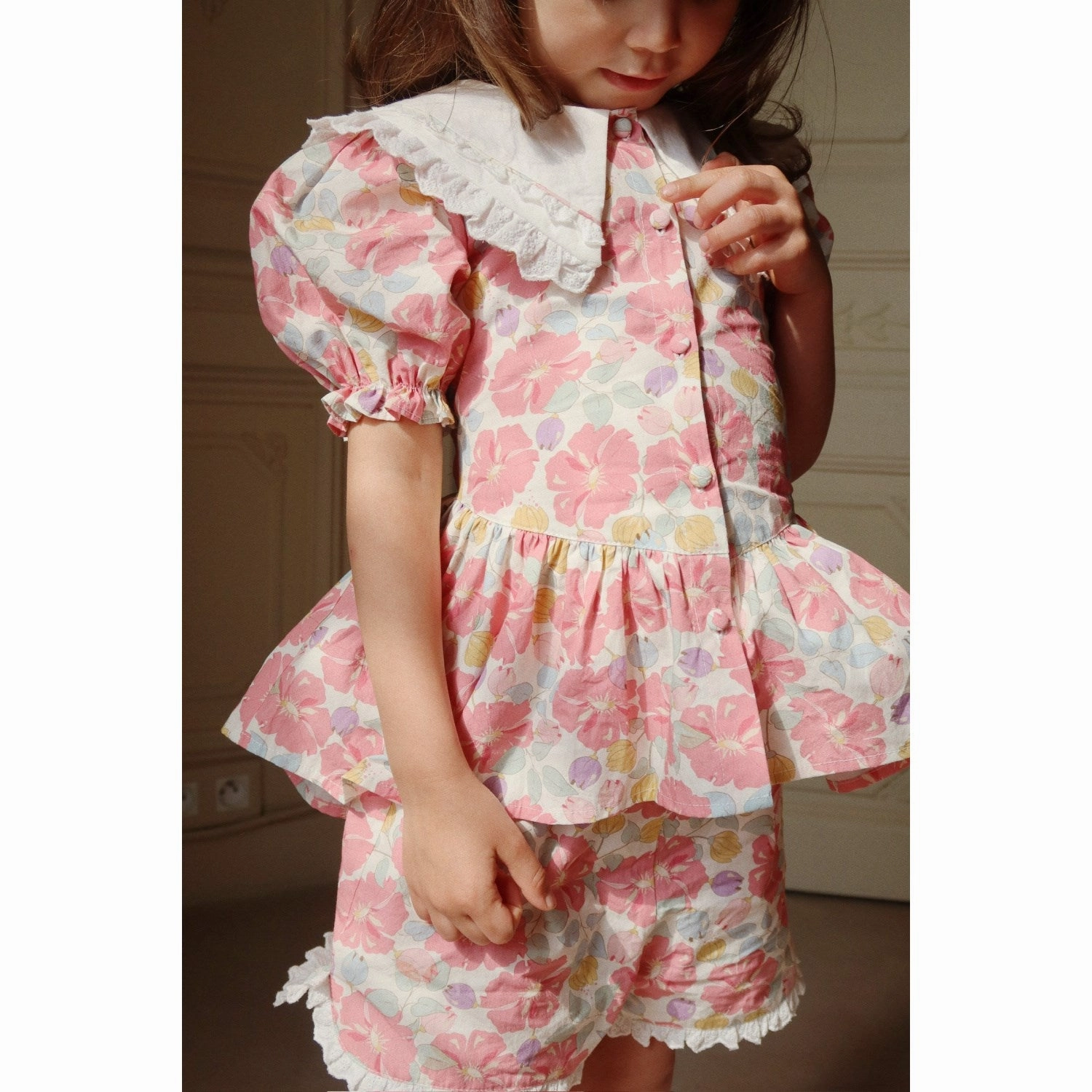 Seam Konges Sljd Fleur Anglaise Coeur Collar Shirt Gots