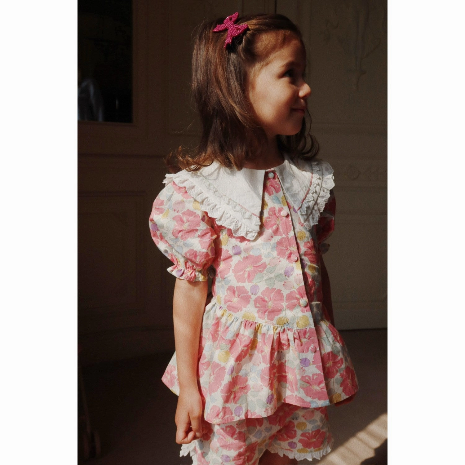 Seam Konges Sljd Fleur Anglaise Coeur Collar Shirt Gots