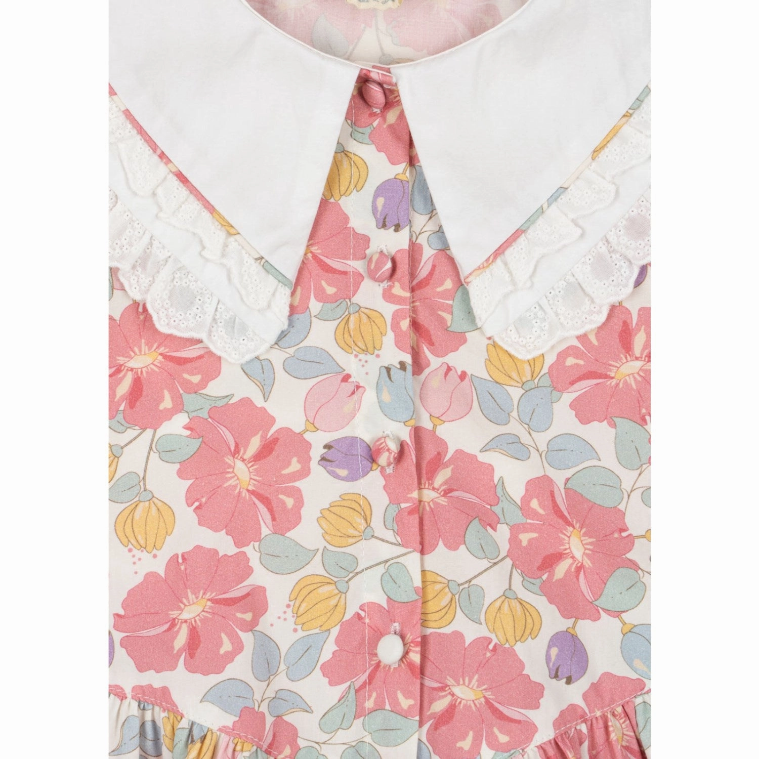 Seam Konges Sljd Fleur Anglaise Coeur Collar Shirt Gots
