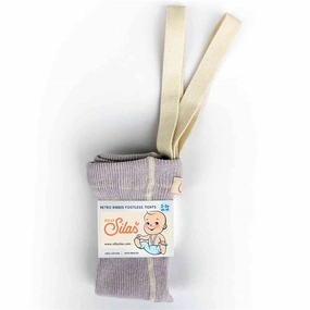 Seam Silly Silas Footless Tights Creamy Lavender Polyester