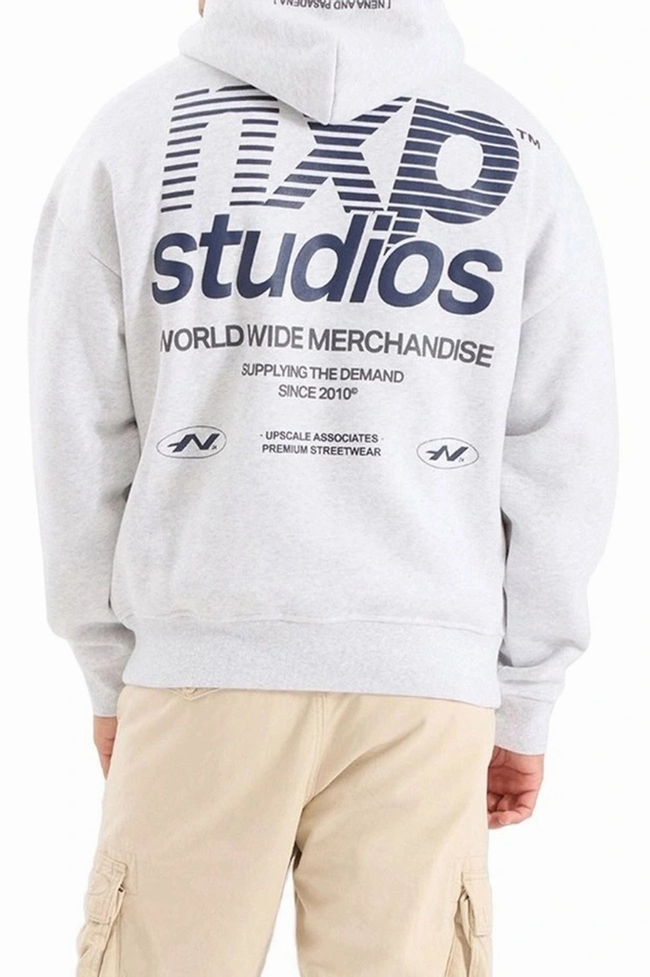 Selection Box Fit Hoodie Snow Marle sale myntra