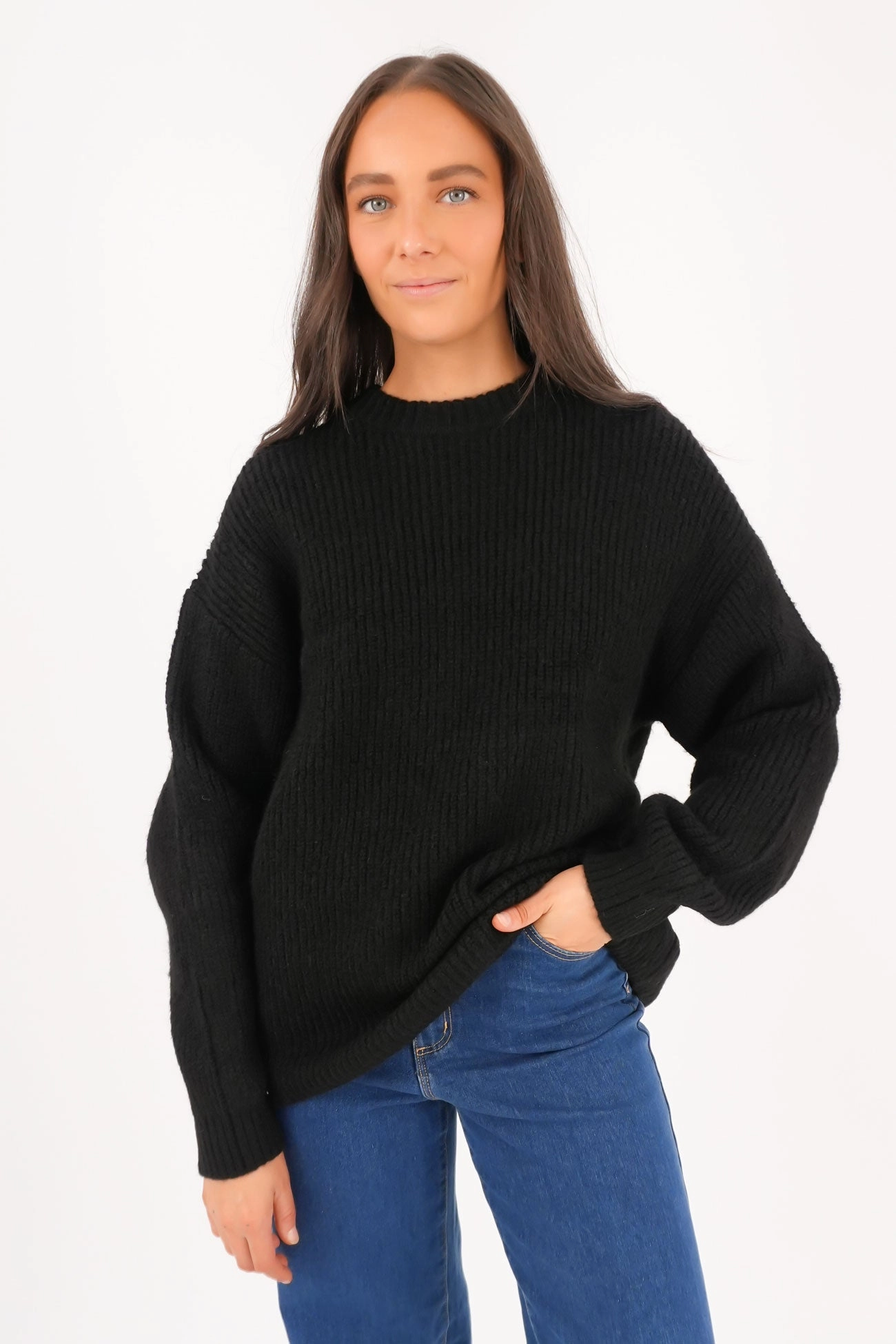 Selena Knit Top Black sale electronics sale zapatillas mujer