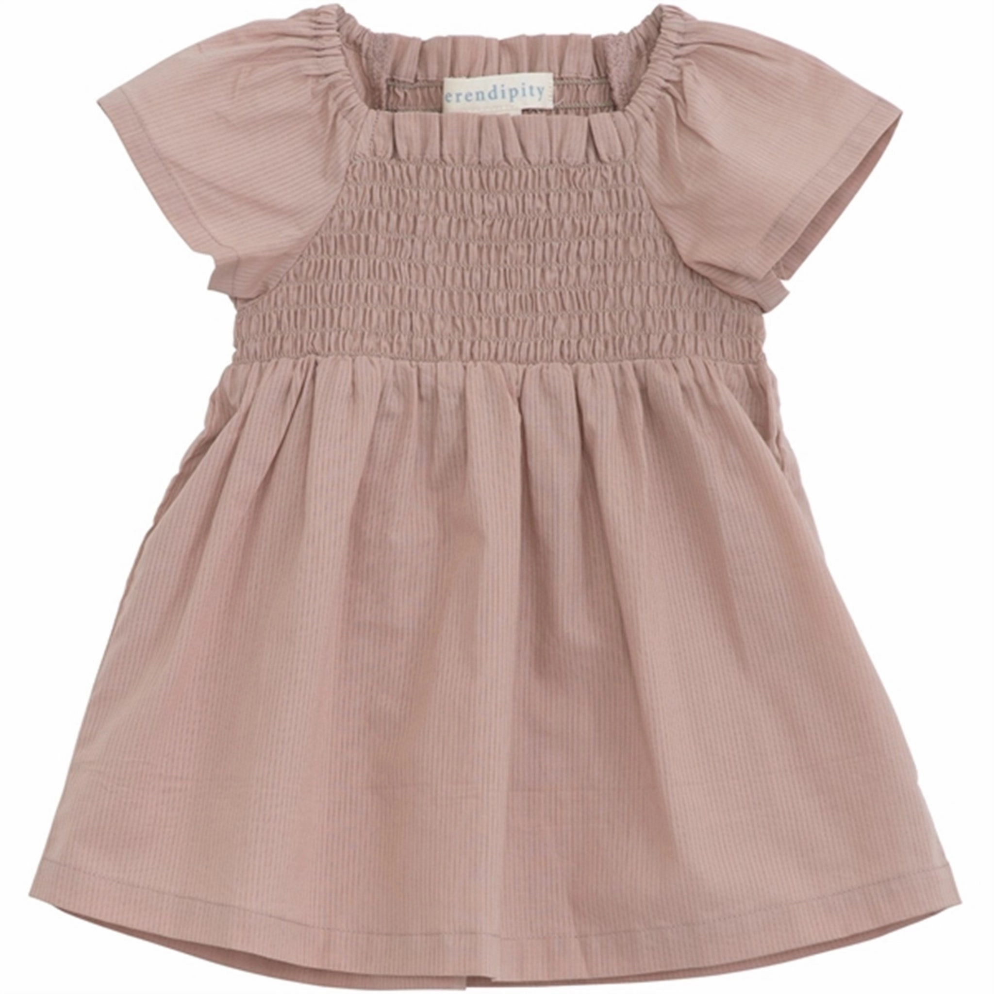 Serendipity Almond Baby Smock Dress Vintage Design