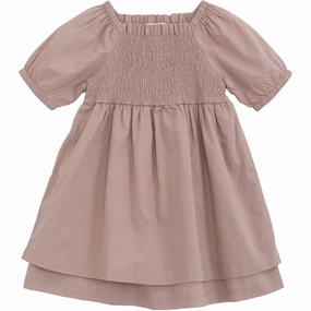 Serendipity Almond Smock Dress Genuine Aristocratic