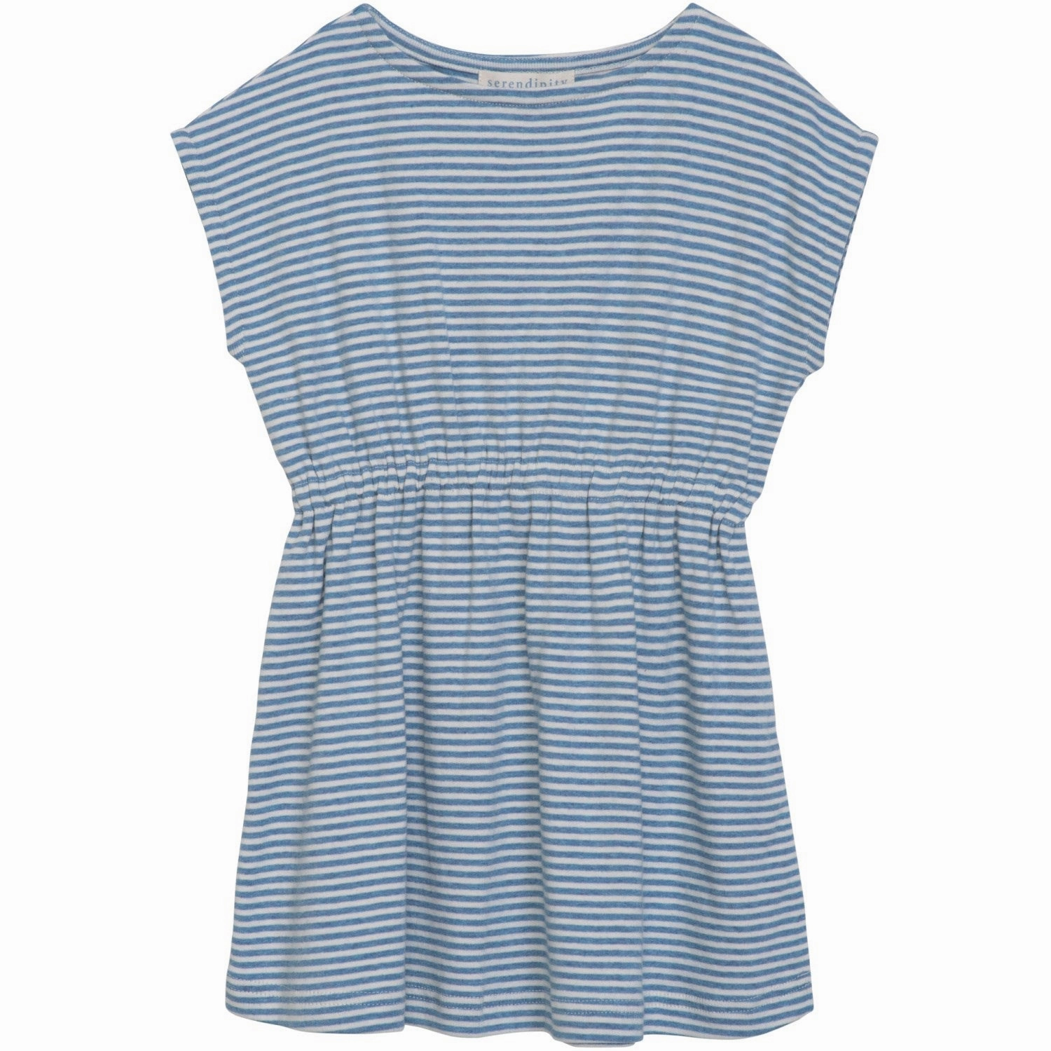 Rare Serendipity Azur/Ecru Beach Dress Stripe Dominance