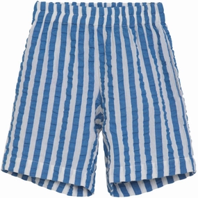 Serendipity Azur Stripe Long Shorts Original Cutting-edge